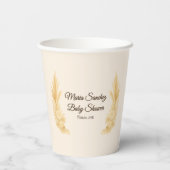 "Saddle Up" Boho Western Baby shower Papieren Bekers (Achterkant)