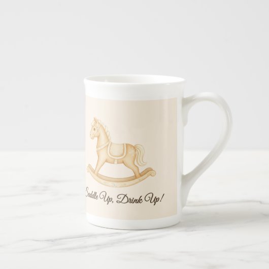 "Saddle Up" Boho Western Baby shower Porselein Kop (Rechts)