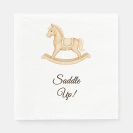 "Saddle Up" Boho Western Baby shower servet