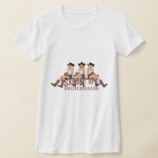 Saddle Up Bruidsmeisjes T-shirt (Laagn)