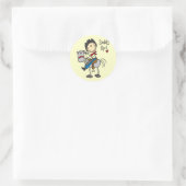 Saddle Up Cowboy Tshirts en geschenken Ronde Sticker (Tas)