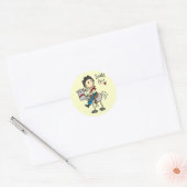 Saddle Up Cowboy Tshirts en geschenken Ronde Sticker (Envelop)