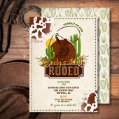 Saddle Up for a Rodeo – Western Party Invitation Kaart