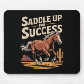 Saddle Up For Success Western Motivation Muismat (Voorkant)