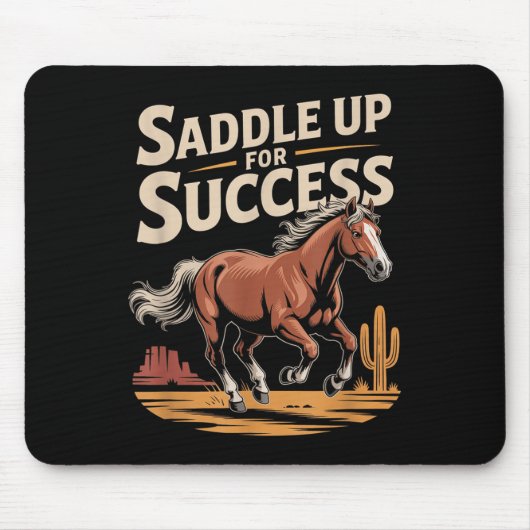 Saddle Up For Success Western Motivation  Muismat (Voorkant)