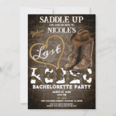 Saddle up Laatste Rodeo Westerne vrijgezellenfeest Kaart (Voorkant)