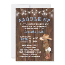 Saddle Up Little Cowboy op zijn manier AA Baby sho