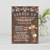 Saddle Up Little Cowboy op zijn manier AA Baby sho Kaart (Staand voorkant)