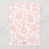 Saddle Up Pink Cowgirl Western Birthday Kaart (Achterkant)