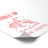 Saddle Up voor Jesus Red Rodeo Christelijke muurku Poster (Hoek)