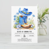 Saddle Up Wild West verjaardag Kaart (Staand voorkant)