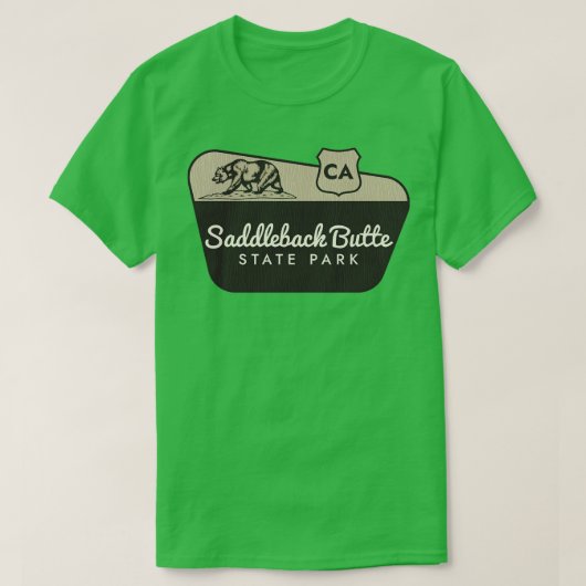 Saddleback Butte State Park California Welkomstbor T-shirt (Design voorkant)