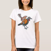 Saddleback en fantail t-shirt (Voorkant)