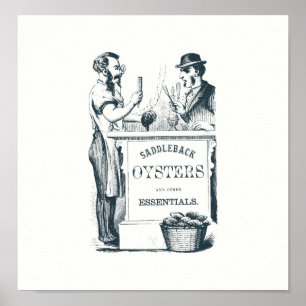 Saddleback Oysters afdrukken Poster