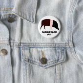 Saddleback Pig  Button (In situ)