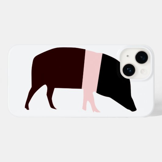 Saddleback Pig Case-Mate iPhone Case (Achterkant (horizontaal))