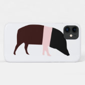 Saddleback Pig iPhone 3 Case (Achterkant (horizontaal))