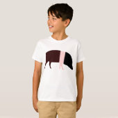 Saddleback Pig Kinder T Shirt (Voorkant volledig)