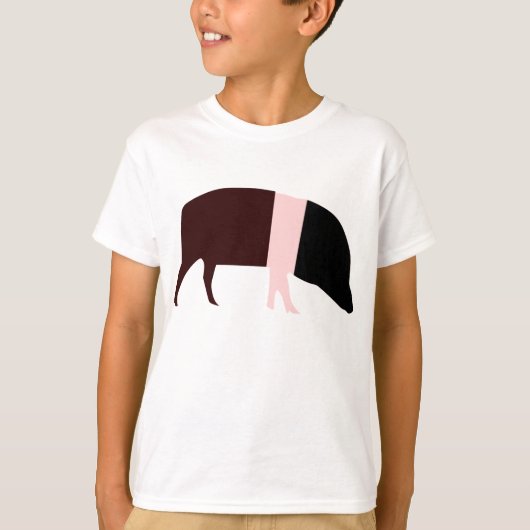 Saddleback Pig Kinder T Shirt (Voorkant)