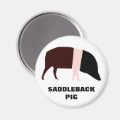 Saddleback Pig Magnet (Voorkant / Achterkant)