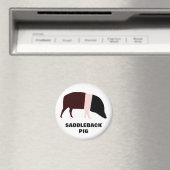 Saddleback Pig Magnet (Insitu (Vaatwasser))