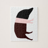 Saddleback Pig Puzzle Legpuzzel (Verticaal)