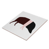 Saddleback Pig Tile Tegeltje (Zijkant)
