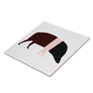 Saddleback Pig Tile Tegeltje