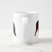 Saddleback Varkensmok Grote Koffiekop (Achterkant)
