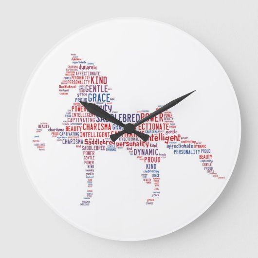 Saddlebred Clock Grote Klok (Voorkant)