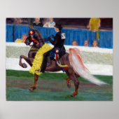 Saddlebred het Winning Pass Horse Portret Poster (Voorkant)