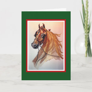 Saddlebred Horse Christmas Kaart