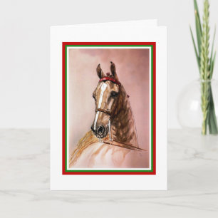 Saddlebred Horse Christmas Kaart