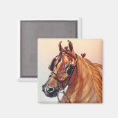 Saddlebred Horse Magnet (Voorkant / Achterkant)