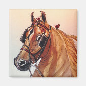 Saddlebred Horse Magnet (Voorkant)
