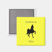Saddlebred Horse Silhouette Magneet (Voorkant / Achterkant)