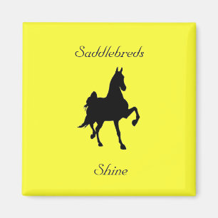 Saddlebred Horse Silhouette Magneet