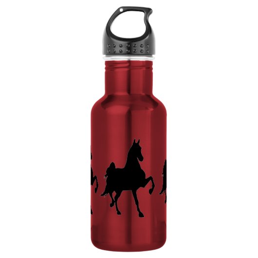 Saddlebred Horse Silhouette Waterfles (Voorkant)