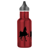 Saddlebred Horse Silhouette Waterfles (Links)