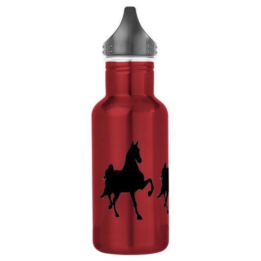 Saddlebred Horse Silhouette Waterfles (Links)