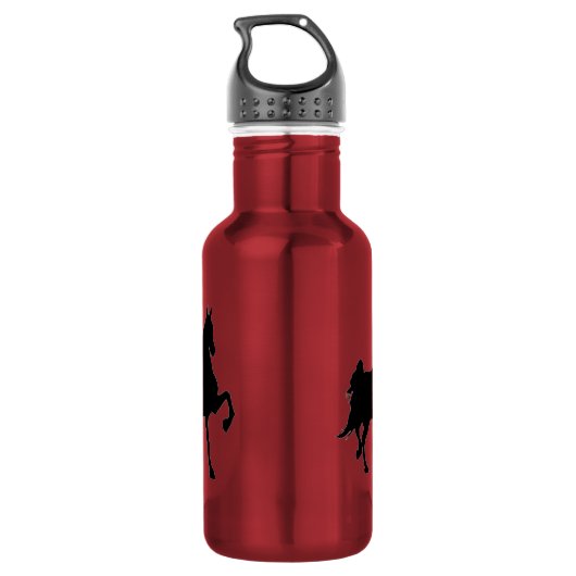 Saddlebred Horse Silhouette Waterfles (Achterkant)
