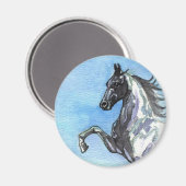 Saddlebred Paard Art Magnet (Voorkant / Achterkant)