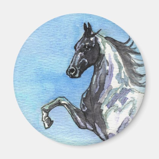 Saddlebred Paard Art Magnet (Voorkant)