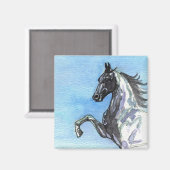 Saddlebred Paard Art Magnet (Voorkant / Achterkant)