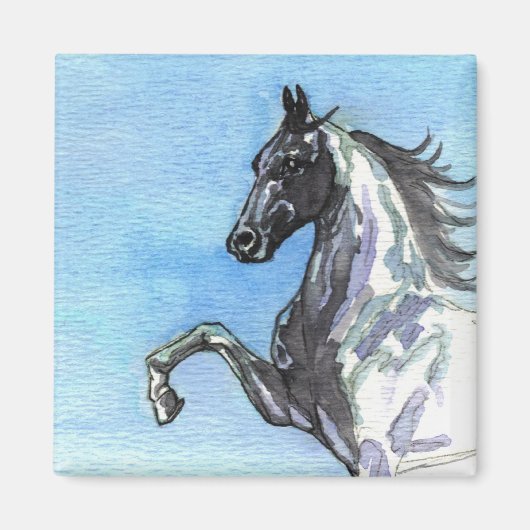 Saddlebred Paard Art Magnet (Voorkant)