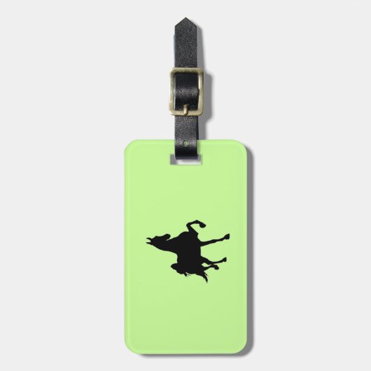 Saddlebred Silhouette Bagagelabel (Voorkant verticaal)