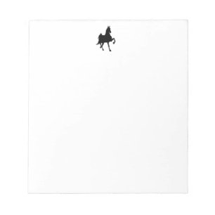 Saddlebred Silhouette Notitieblok