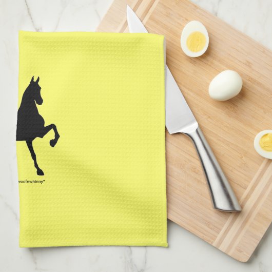 Saddlebred Silhouette Theedoek (Quarter Fold)