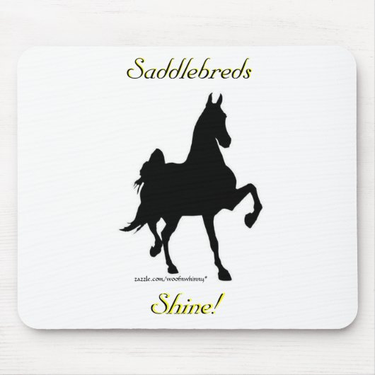 Saddlebreds Shine! Muismat (Voorkant)