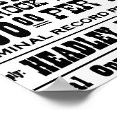 Saddles Gezocht Poster (Hoek)